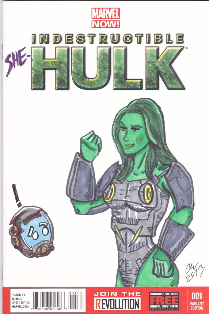 SheHulk sketchcover color