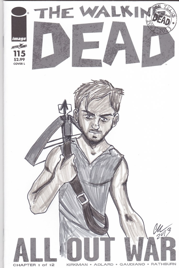 Walking Dead Daryl cover inked
